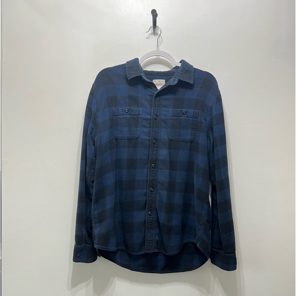 American Eagle Large Blue Flannel